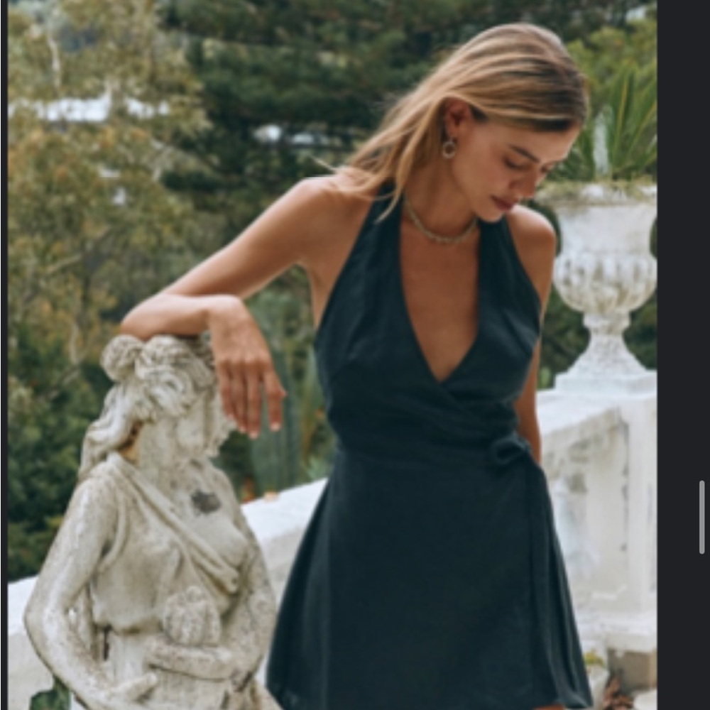 Chic Black Backless Dress